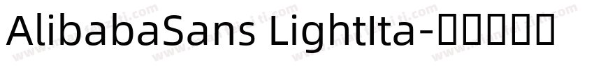 AlibabaSans LightIta字体转换